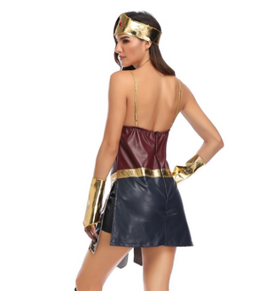 Sexy Superhero Halloween Costume - Wonder Woman Dress Mimarta