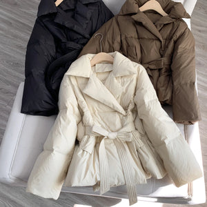Women's Tight Waist Slim Warm Jacket Rieworkes