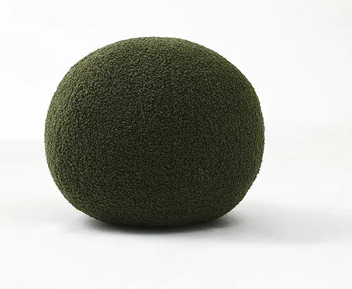 Round Velvet Soft Ball Sofa Pillow On Bay Window Bed Mimarta