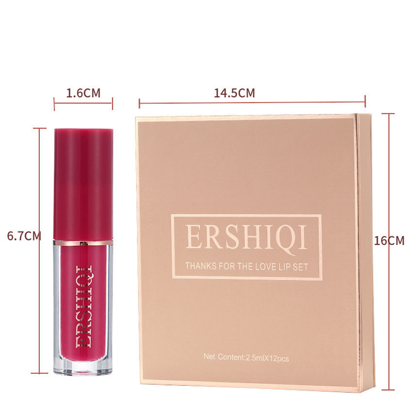 12 pcs Moisturizing Velvet Matte Lipstick Gift Box Mimarta