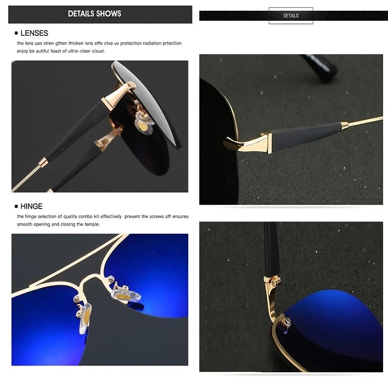 Luxury Brand Sunglasses Men Rieworkes