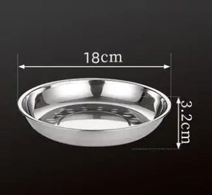 Stainless Steel Tableware Dinner Plate Rieworkes