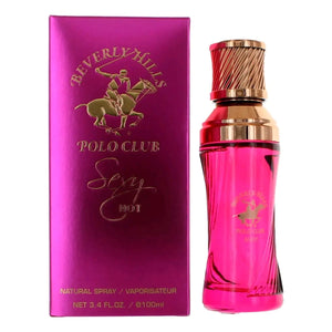 Beverly Hills Polo Club SEXY HOT - Cologne for Women with Notes of Amber & Vanilla - Sweet & Seductive Fragrance Scent - Eau De Toilette Spray 3.40fl.oz / 100ml (Packaging May Vary) Mimarta