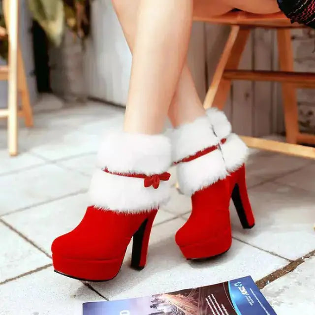 Boots Christmas High Heels Rieworkes