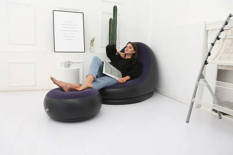 Inflatable Foldable Lounge Chair for Outdoor Use Mimarta