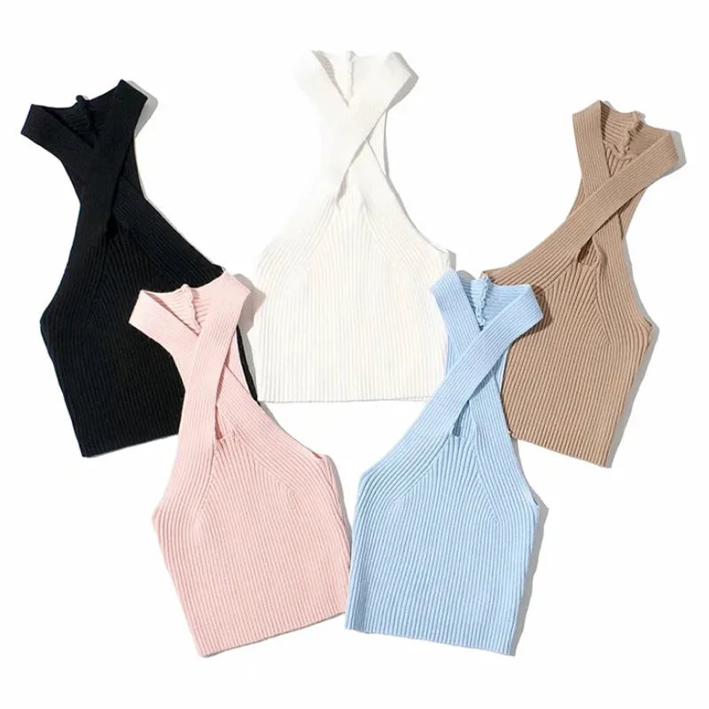 Top Corset Women Cross Camisole Clothes Rieworkes
