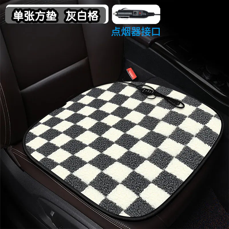 Heated Square Car Seat Cushion for Winter Decor Mimarta