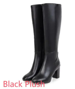 Women's Retro Square Toe Boots with Side Zipper Rieworkes