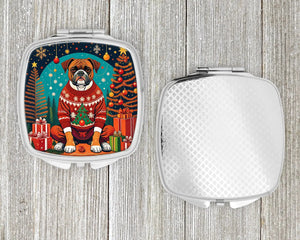 Boxer Christmas Compact Mirror Rieworkes