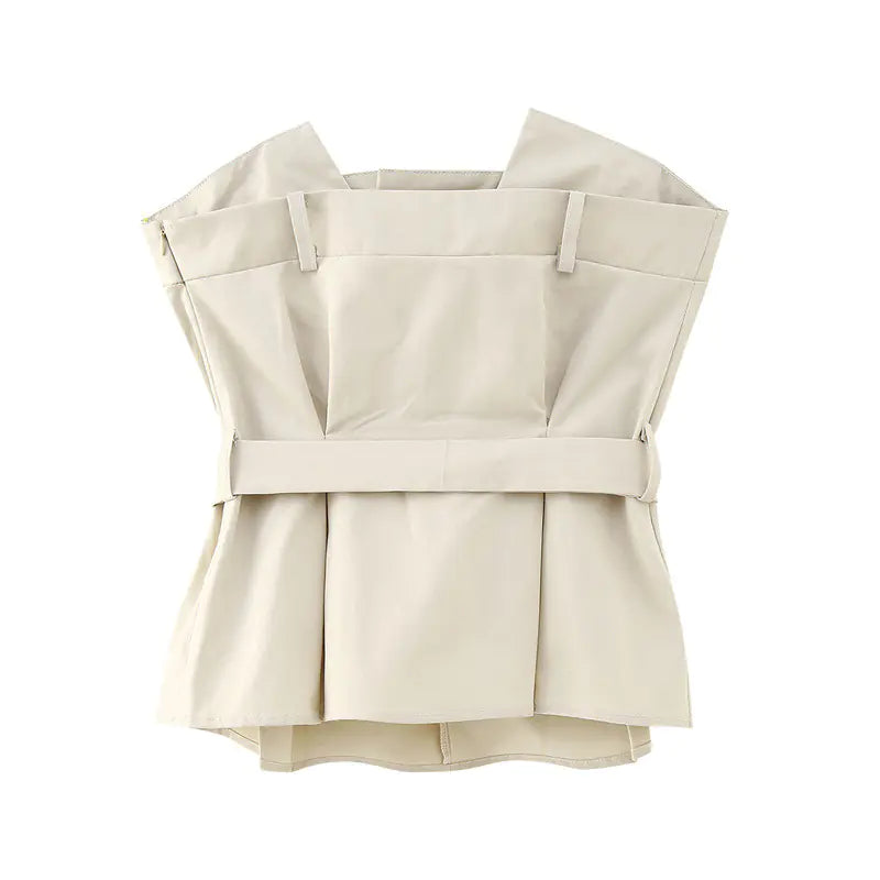 2023 Summer Y2K Chic Ruffled Top and Skirt Set Mimarta