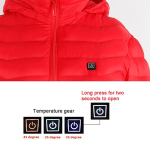 New Heated Jacket Coat USB Electric Jacket Cotton Coat Heater Thermal Clothing Heating Vest Men's Clothes Winter Mimarta