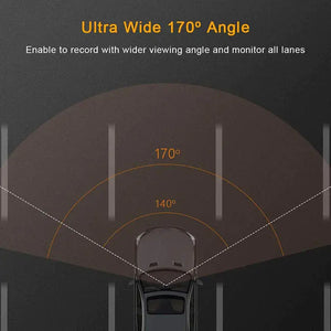 Touch Screen Dash Cam 4" 1080P Dual Lens Car DVR Recorder Front And Rear Camera Rieworkes