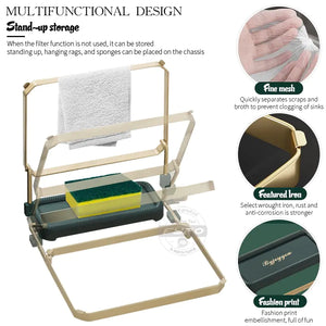 Foldable Kitchen Sink Filter Rack Rieworkes