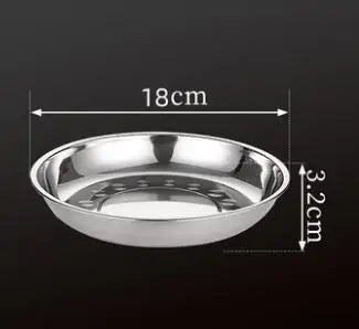 Stainless Steel Tableware Dinner Plate Rieworkes