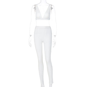 2020 Fall V-Neck Sports Yoga Set - 2 Pieces Mimarta