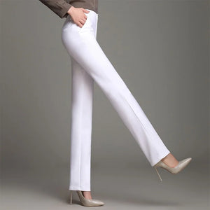 YUEY Women's Straight Leg Office Trousers Rieworkes