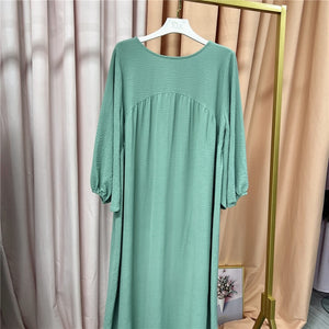 Solid Color Abayas for Women Rieworkes