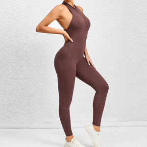 Women's Zippered Aerial Yoga Jumpsuit Mimarta