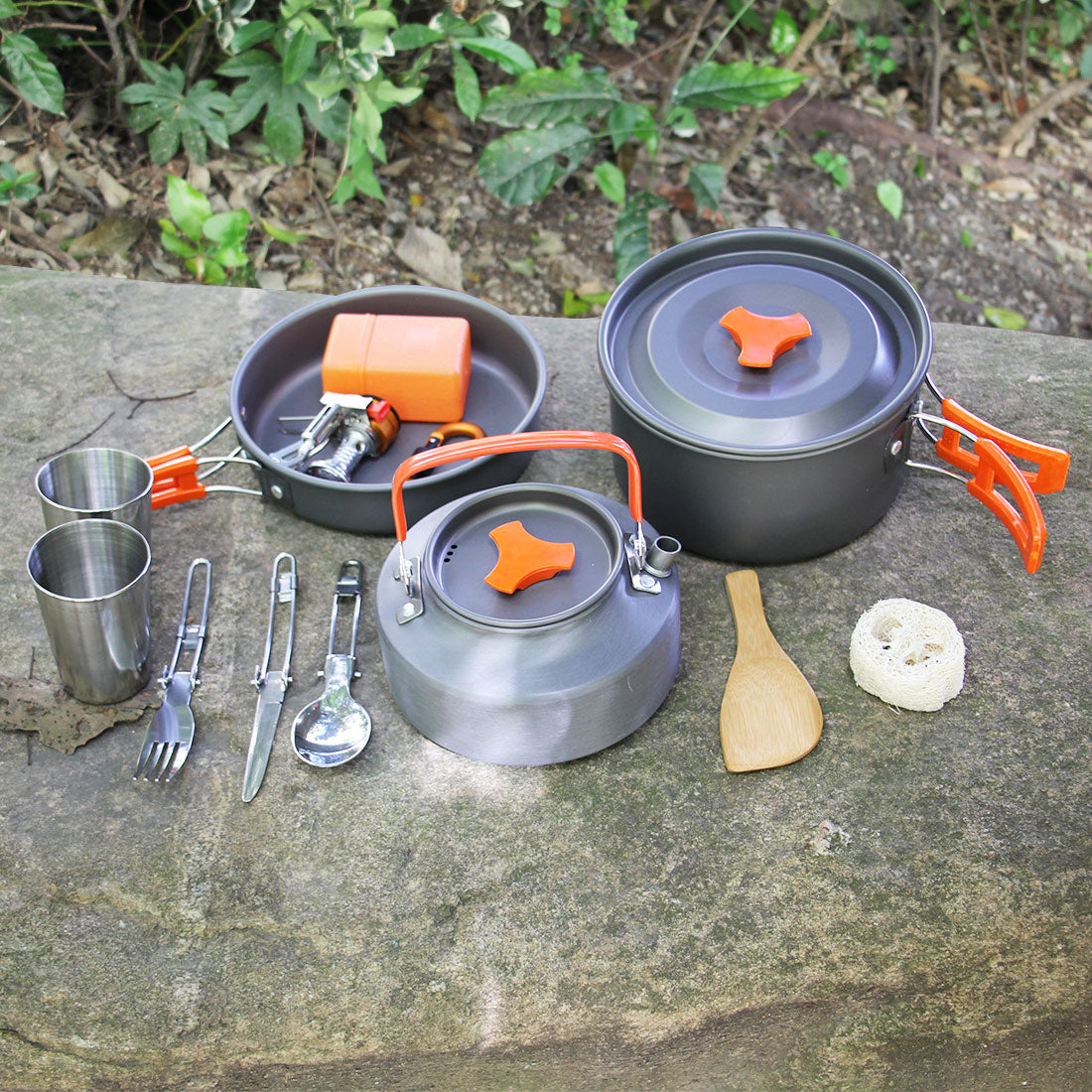 Outdoor Cooking Pot Set for Hiking and Camping Mimarta
