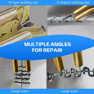 Hot Stapler Car Bumper Fender Fairing Welder Gun Plastic Repair Kit +600 Staples Rieworkes