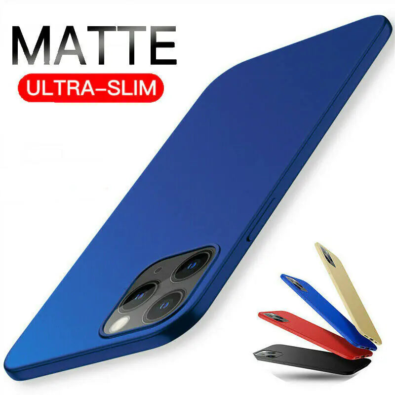 For iPhone 11 12 Pro Max Mini Ultra Thin Case Matte Hard Shockproof Slim Cover Rieworkes