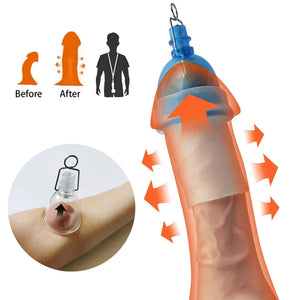 Super Penis Enlargement Extender Vacuum Stretcher Pump Hanger Bigger Enhancement Rieworkes