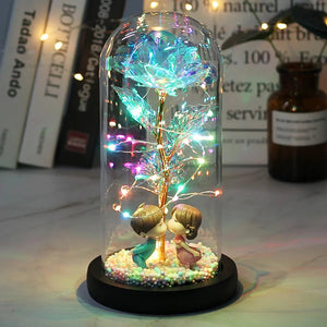 Enchanted Glass Rose Decoration Rieworkes