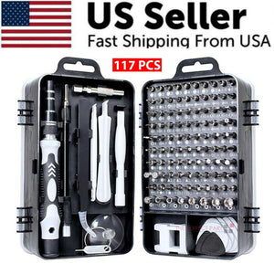 Magnetic Screwdriver Bit Set For iPhone Macbook Tool Kit Set Repair Watch 117PCS Rieworkes