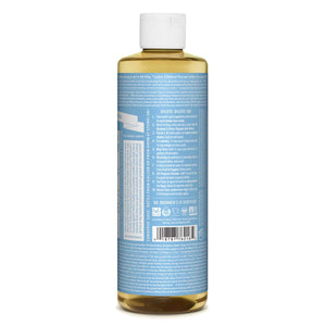 Dr. Bronner’s - Pure-Castile Liquid Soap (Baby Unscented, 16 Ounce) - Made with Organic Oils, 18-in-1 Uses: Face, Hair, Laundry & Dishes For Sensitive Skin & Babies, No Added Fragrance, Vegan, Non-GMO 16 Fl Oz (Pack of 1) Rieworkes
