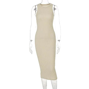 Summer Dresses Knitted Tank Long Sweater Rieworkes