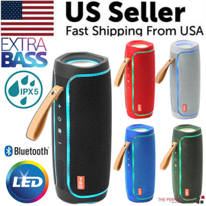 Bluetooth Speaker Wireless Waterproof Outdoor Stereo Bass USB/TF/FM Radio LOUD Rieworkes