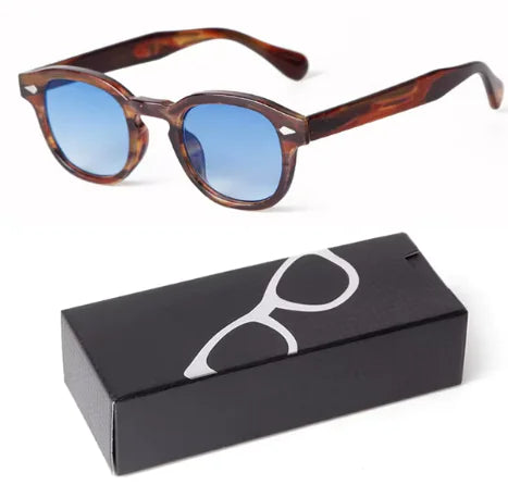 Gradient Small Round Sunglasses for Women Men Rieworkes