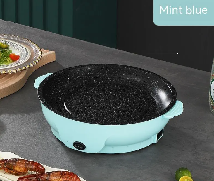 Compact Non-Stick Electric Griddle &amp; Grill – Multi-Function Baking and BBQ Pan Mimarta