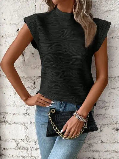 Terri Cap Sleeve Shirt- Rieworkes