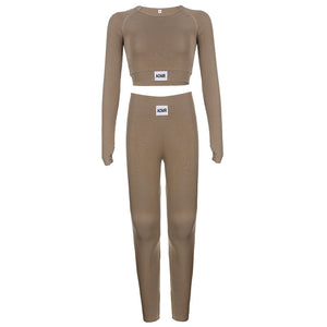 S26651 Women's Casual Color-Blocking Yoga Outfit Mimarta
