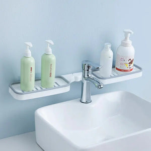 Rotating Bathroom Storage Rack Holder Rieworkes
