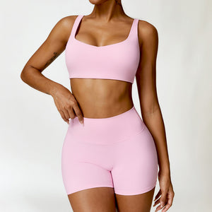 Women's 2PCS Yoga Tracksuit with Leggings and Crop Top Mimarta