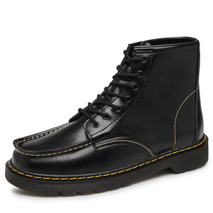 Men's High-Top Cowhide Martin Trendy Tooling Boots Mimarta