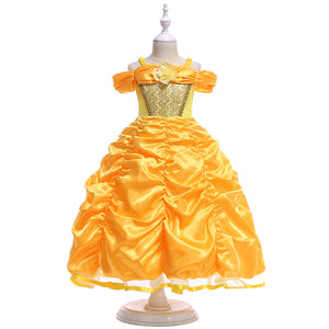 Halloween Cartoon Dress for Kids - Beauty and the Beast Cosplay Mimarta
