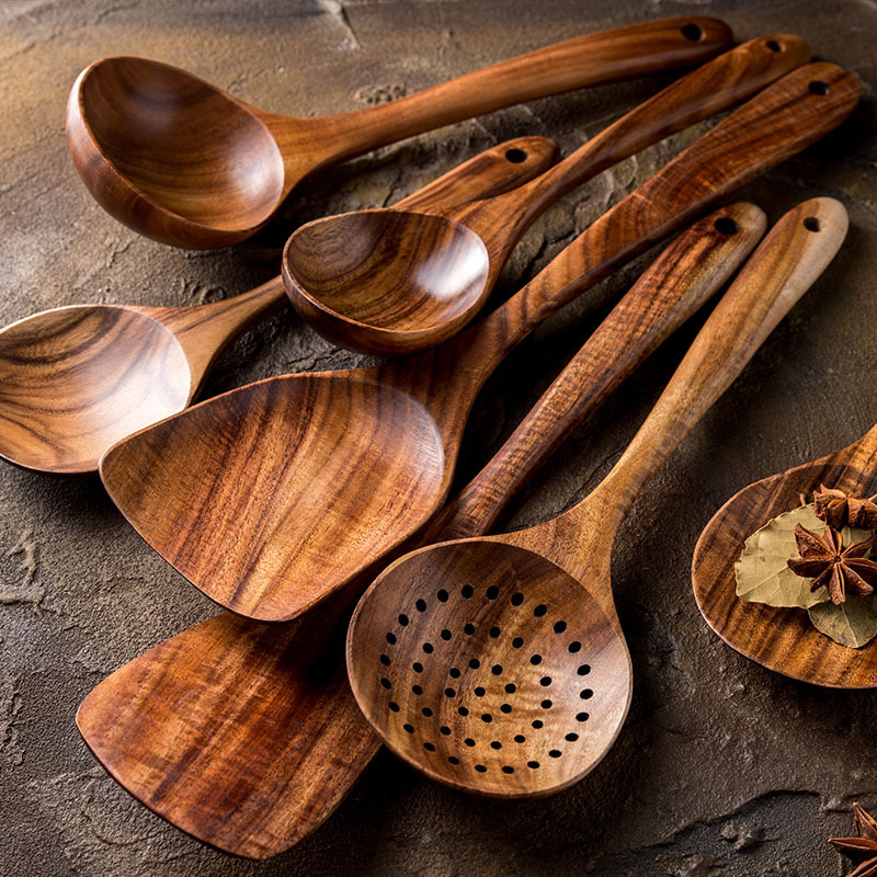 Essential Non-Stick Cookware &amp; Wooden Spoon Set Mimarta