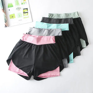 Quick-Drying High-Waist Sports Shorts for Active Wear Mimarta