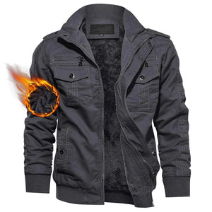 TACVASEN Mens Winter Jacket Military Outwear Winter Coat Cargo Jacket for MenDark Grey XL Mimarta