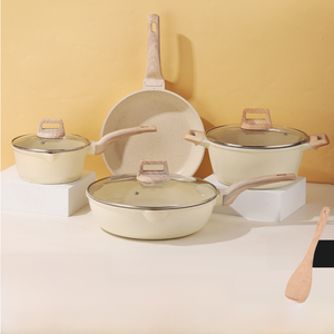 Non-Stick Stone Cookware Set - 4 Pieces for Home Use Mimarta