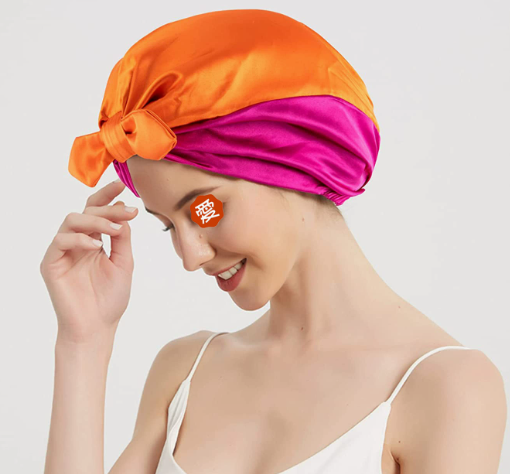 2019 Double Layer Satin Hair Scarf Sleep Cap Mimarta