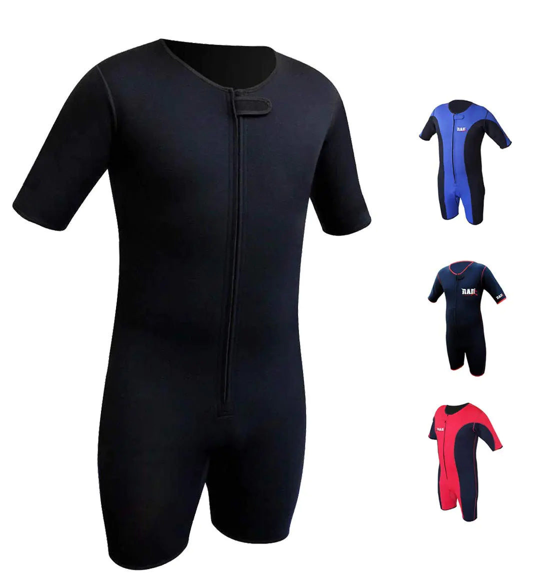 RAD Sweat Suit Neoprene Weight Loss Sauna Suit Workout Fitness Slimming Shorts Gym Training (Jet Black Large) Mimarta