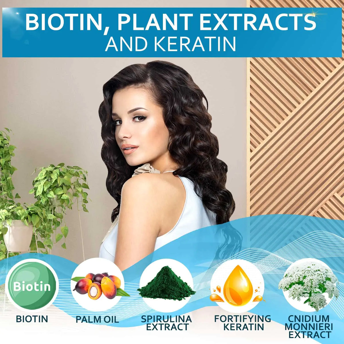 Biotin Shampoo and Conditioner Set - Sulfate and Paraben Free Treatment for Men and Women - Hair Thickening Volumizing Products to Help Boost Thinning Hair with Added Keratin 16 Fl Oz (Pack of 2) Rieworkes