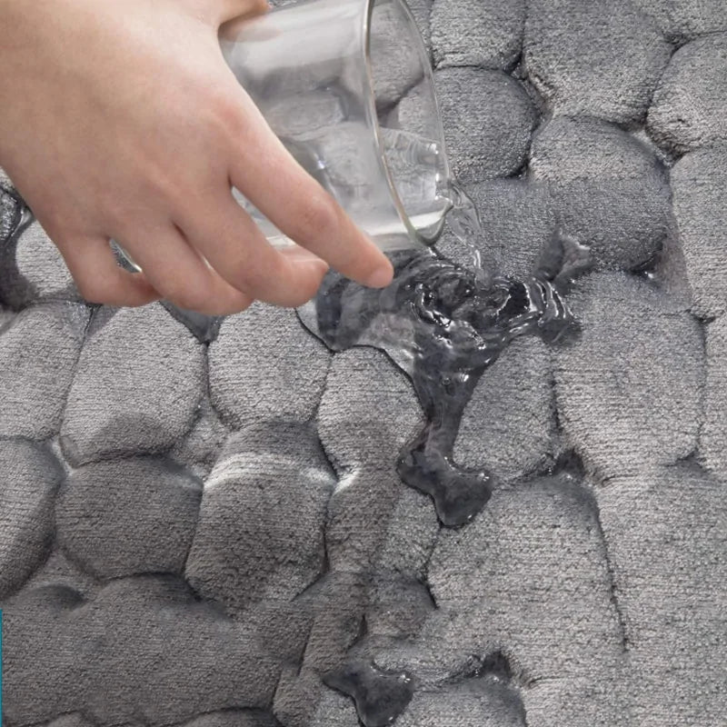 Non-Slip Embossed Bathroom Mat Rieworkes