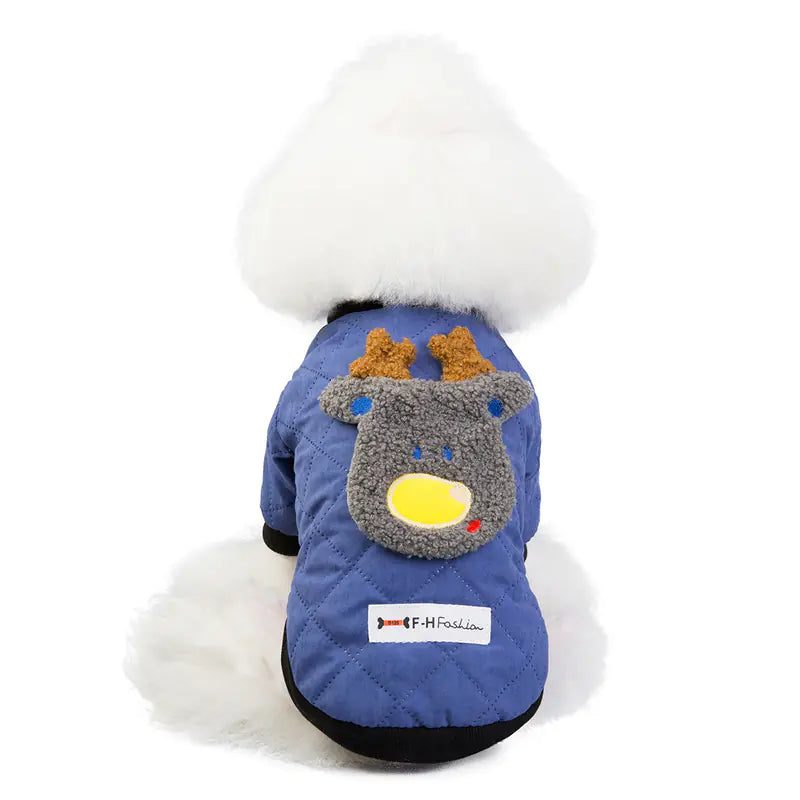 Cute Winter Padded Dog Jacket for Autumn/Winter Mimarta