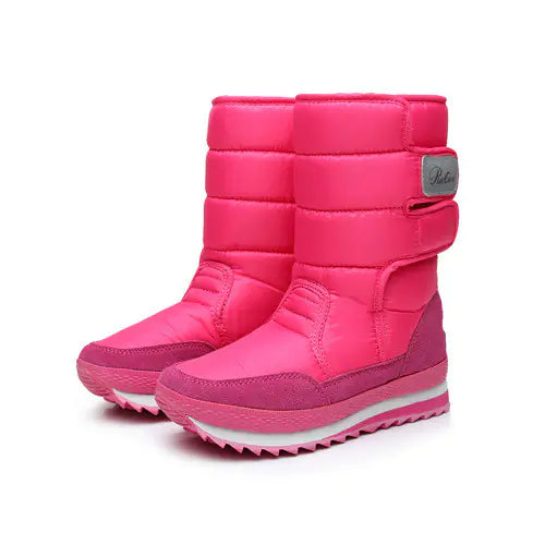Winter Non-Slip Waterproof Cotton Flat Boots Mimarta