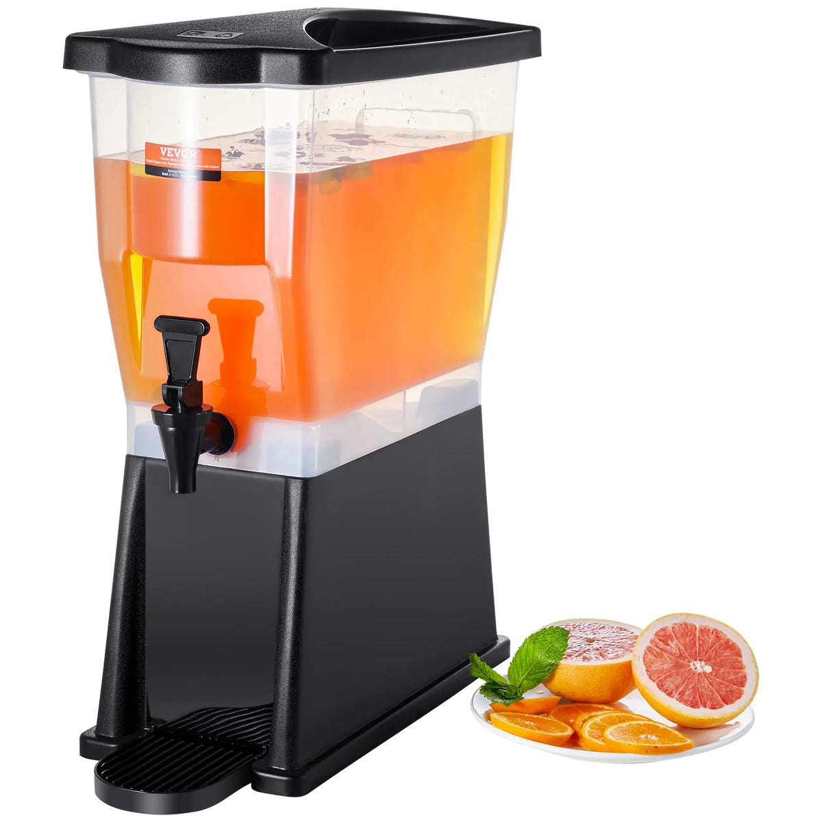 VEVOR Beverage Dispenser 3 Gallon Drink Dispenser for Parties Plastic Juice Dispenser with Stand Spigot Lid Iced Tea Lemonade Juice Water Dispenser for Restaurants Hotels Parties Mimarta